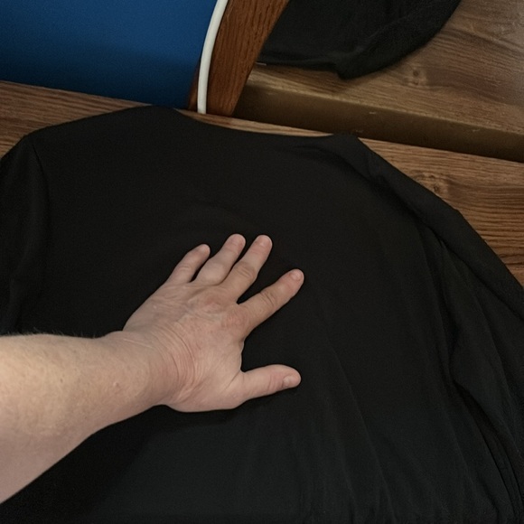 Villager A Liz Claiborne Company Black Light Jacket Cover Up Button Cardigan M - Picture 2 of 16